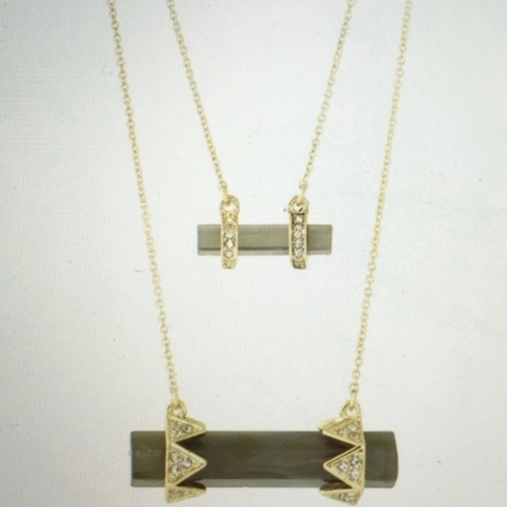 House of Harlow Crystal Necklace and Bracelet